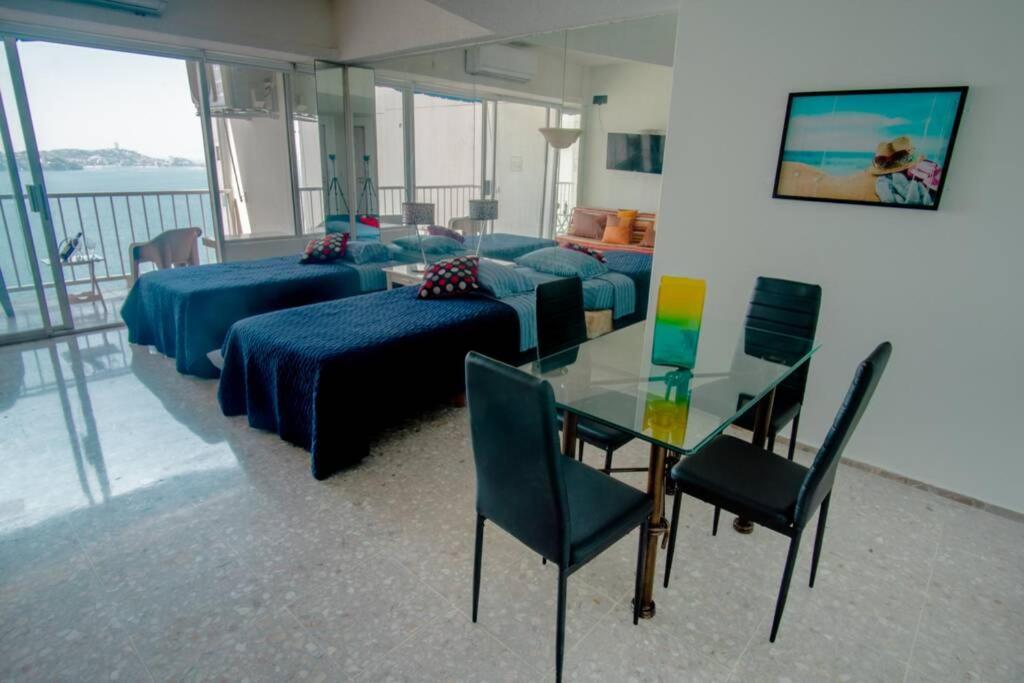 Suite frente al mar en el corazón de Acapulco Exterior foto