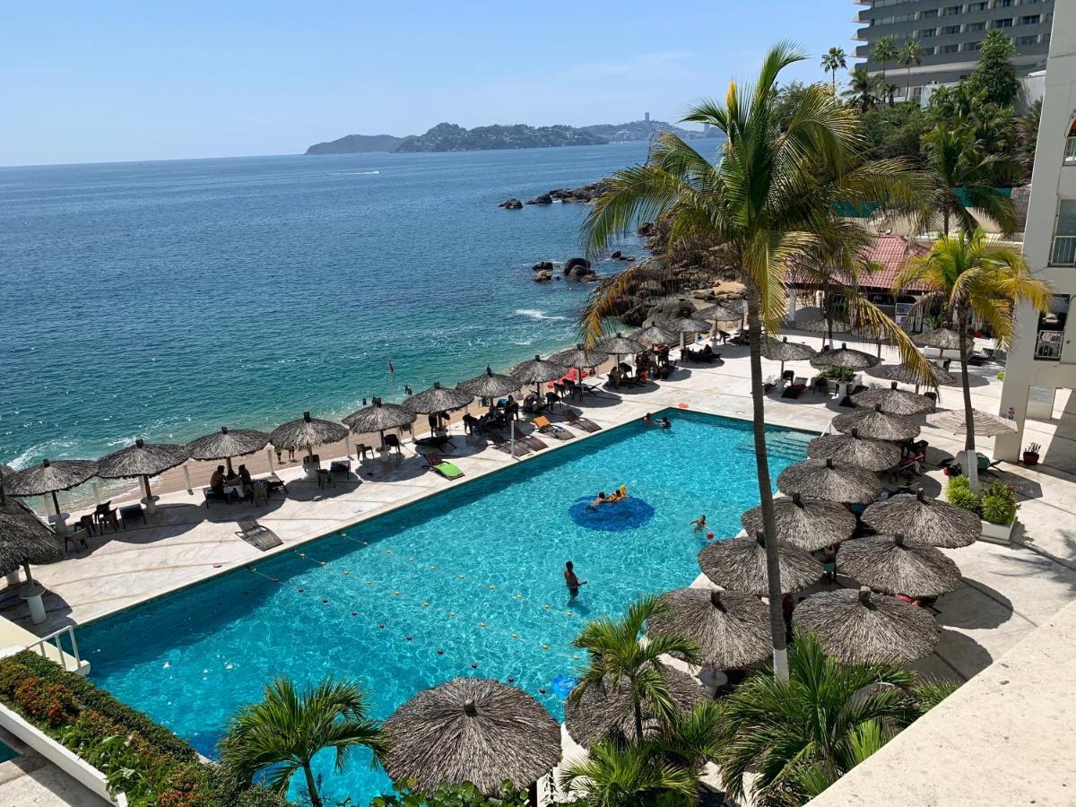 Suite frente al mar en el corazón de Acapulco Exterior foto